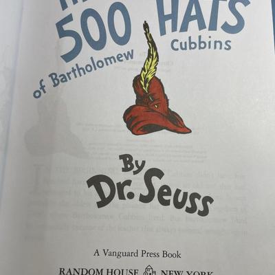 The 500 Hats of Bartholomew Cubbins by Dr Seuss 75th Anniversary Edition in Good Condition.