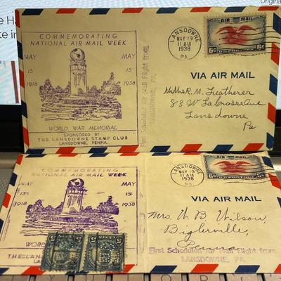 2 National Air Mail Week Commemorative Event Covers May/1938 as Pictured.