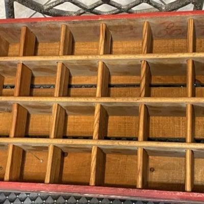 Vintage Coca-Cola Red Wooden 24 Bottle Coke Crate in VG Preowned Condition as Pictured.