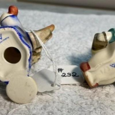 Vintage HUMMEL #1/38/O & #1/39/O TMK-3 JOYOUS NEWS ANGEL CANDLEHOLDERS 2.50" Tall in Good Preowned Condition as Pictured.