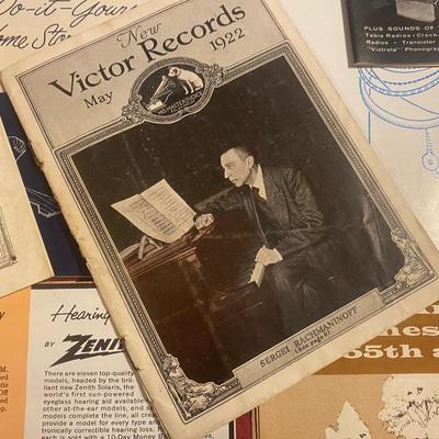 1922 Victor Booklet and More