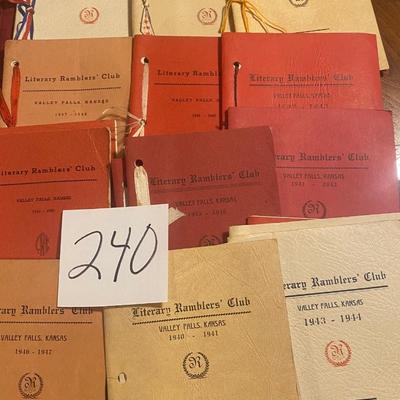 VF 1940 Literary Ramblers Club Booklets