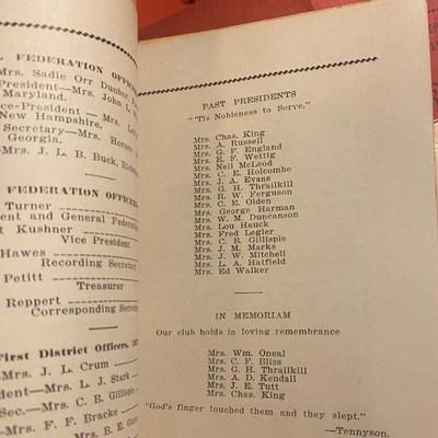 VF 1940 Literary Ramblers Club Booklets