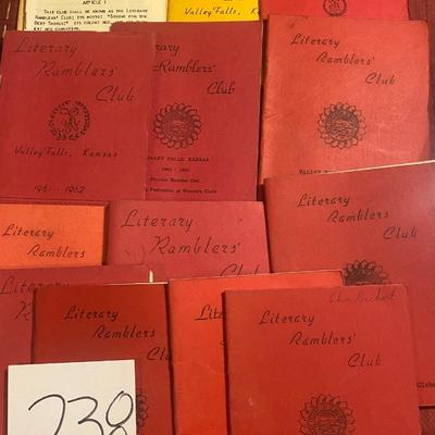 VF 1960 Literary Ramblers Club Booklets