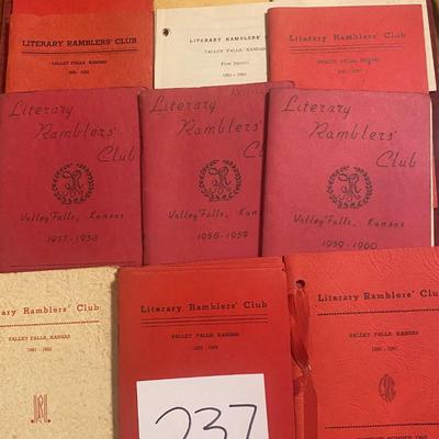 VF 1950s Literary Ramblers Club Booklets