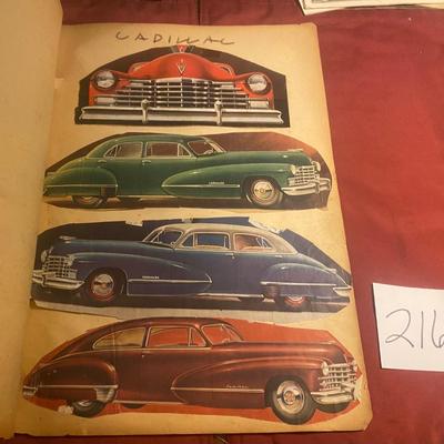 Vintage Car Scrap Book