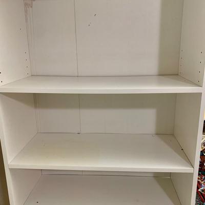 LOT 1 B: White Bookshelf