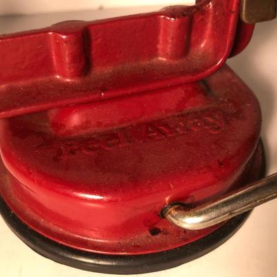 LOT328L: Vintage Kitchen Collection - Peel Away Apple Peeler, Colander, Glass Juicer & More