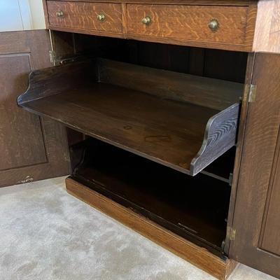 Solid Tiger Oak Cabinet
