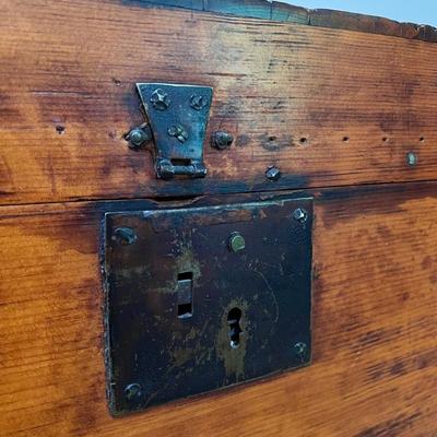 Solid Wood Iron Bound Chest