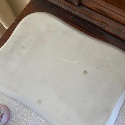 Lot of Jewelry Trays, Hand Mirror, Perfume Bottles, and Hat Pins