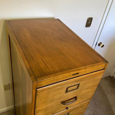 MARSHALL FIELD ~ Solid Wood Filing Cabinet