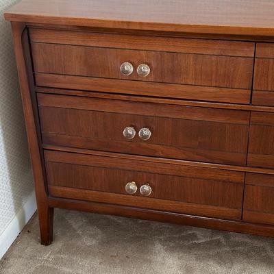 MCM ~ Mahogany Inlaid Dresser & Bachelor Chest