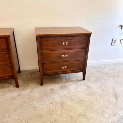 MCM ~ Mahogany Inlaid Dresser & Bachelor Chest