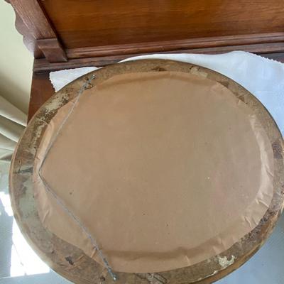 Oval Gold Wooden Frame Mirror