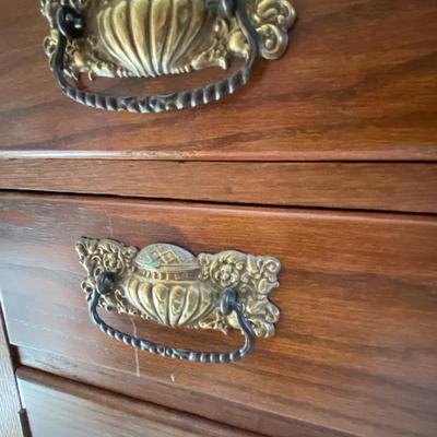Antique Tiger Oak Wash Stand
