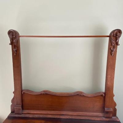 Antique Tiger Oak Wash Stand