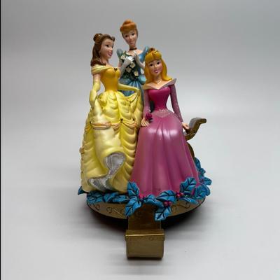 Disney Princess Holiday Stocking Hanger Holder Cinderella Belle Aurora NIB
