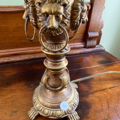 Lion's Head Candlestick Lamp