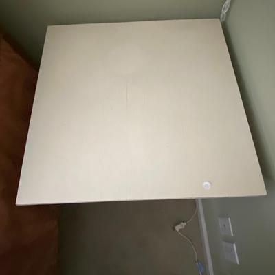 Square Farmhouse Table with Shelf
