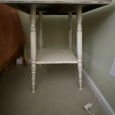 Square Farmhouse Table with Shelf