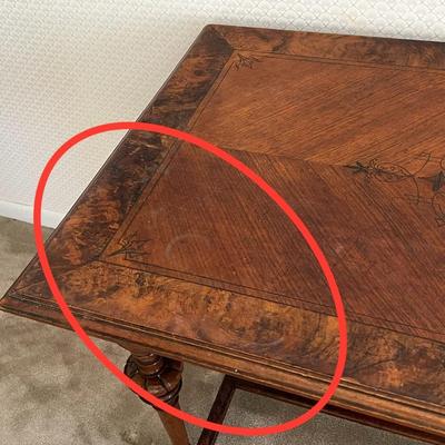 Inlaid Mahogany Occasional Table
