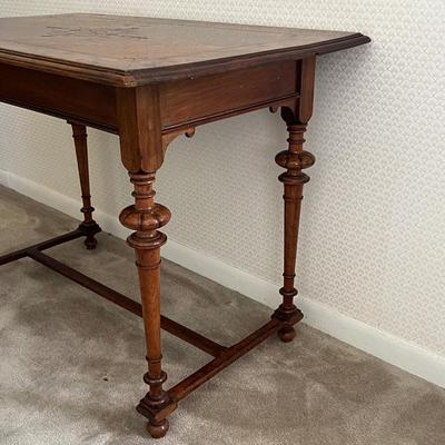 Inlaid Mahogany Occasional Table