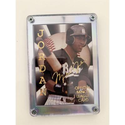 Michael Jordan Chicago White Sox Facsimile Signed Framed Official Minor League Baseball Card