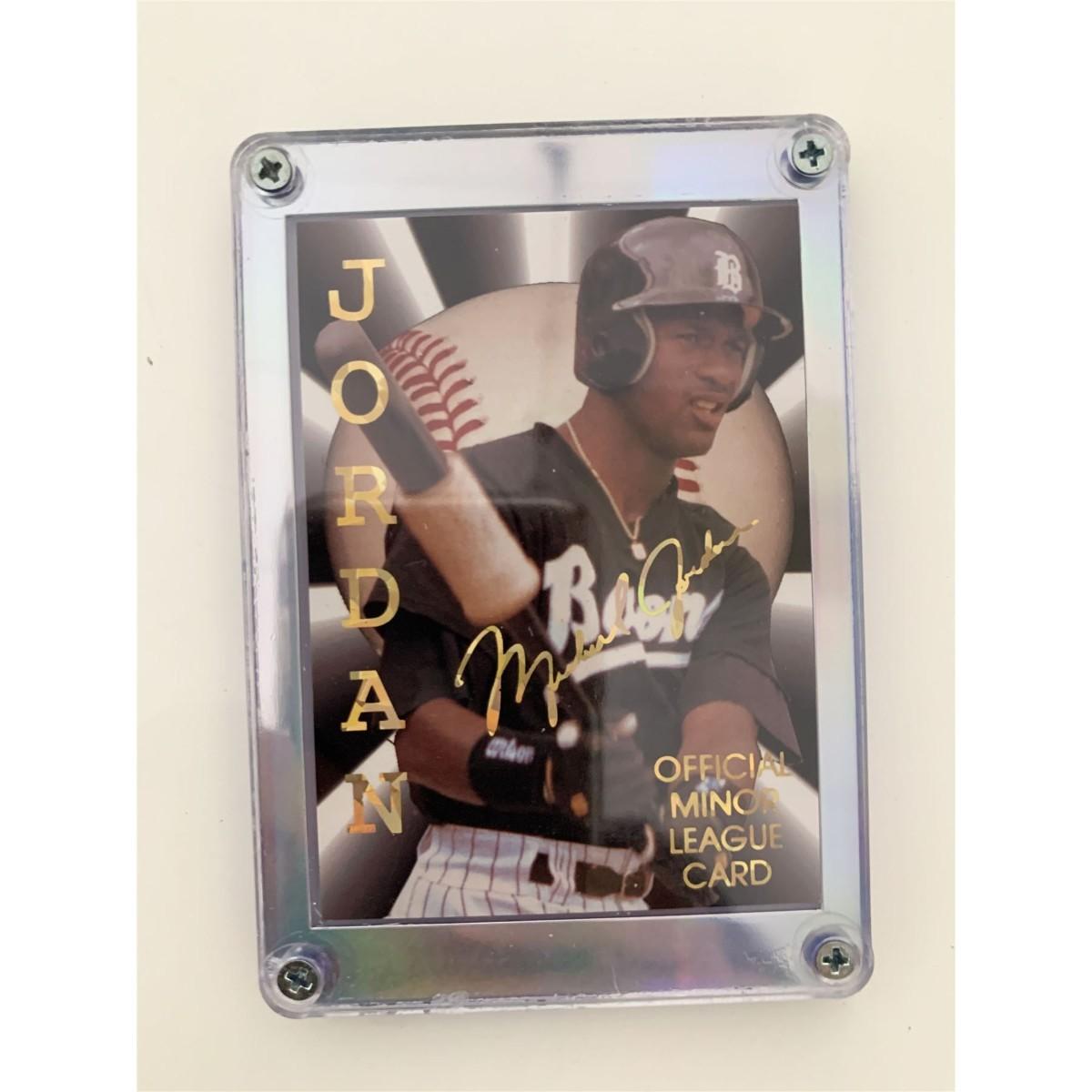 michael jordan rookie baseball card white sox