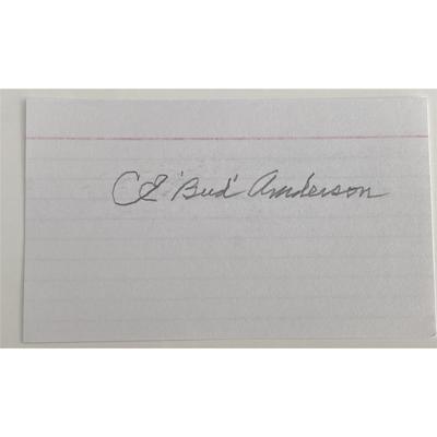 Pilot Bud Anderson original signature 