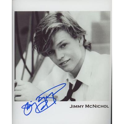 Jimmy McNichol signed photo