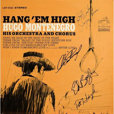 Hang 'Em High cast signed soundtrack