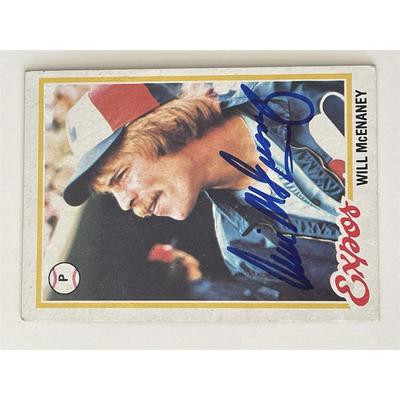 Montreal Expos Will McEnaney signed 1978 Topps #603 trading card