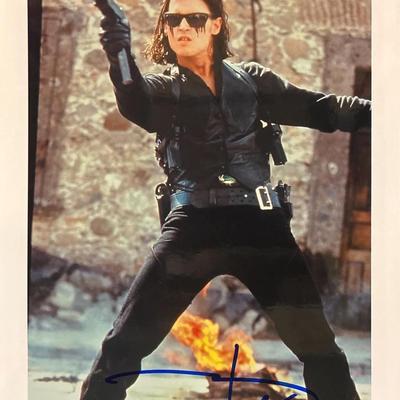 Once Upon a Time in Mexico Johnny Depp Signed Movie Photo