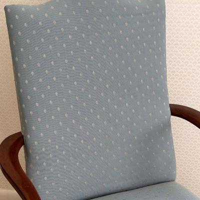 Mahogany High Back Occasional Chair