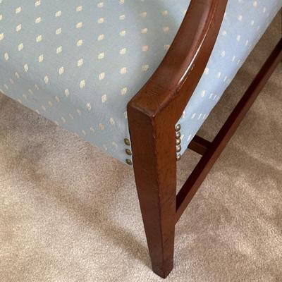 Mahogany High Back Occasional Chair
