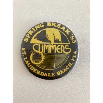Summers Spring Break '85 Ft. Lauderdale vintage pin