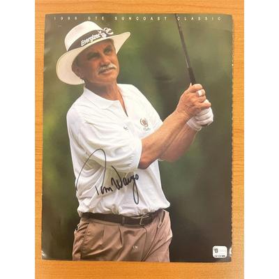PGA Seniors' Championship winner Tom Wargo signed photo