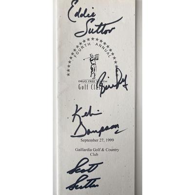 1999 Golf classic multi signed pamphlet 