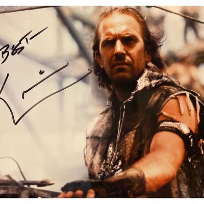 Waterworld Kevin Costner Signed Movie Photo. GFA Authenticated