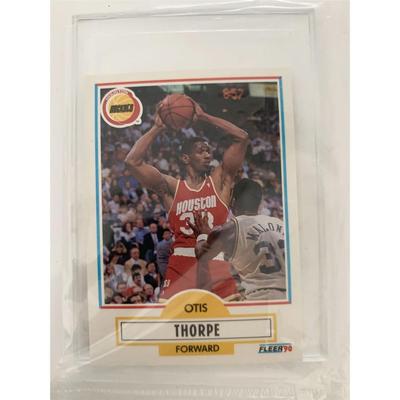Otis Thorpe Houston Rockets Fleer '90 Basketball Card