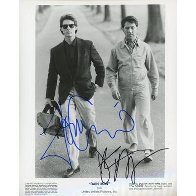 Tom Cruise and Dustin Hoffman signed 