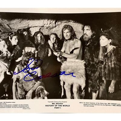 History of the World, Part I Sid Caesar signed movie photo