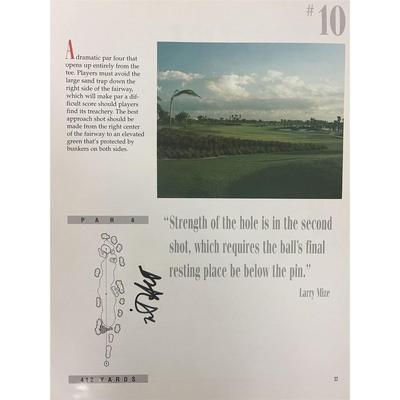 Professional golfer Mike Hulbert signed magazine page 