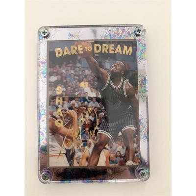 Shaq Dare to Dream Facsimile Signed Framed Basketball Card