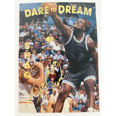 Shaq Dare to Dream Facsimile Signed Basketball Card