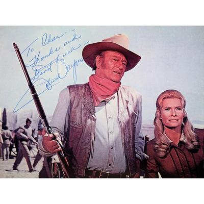 John Wayne signed movie photo 