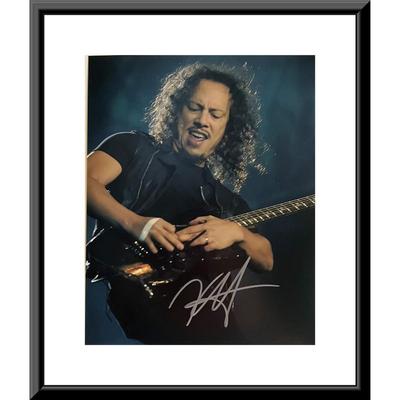 Metallica Kirk Hammett signed photo