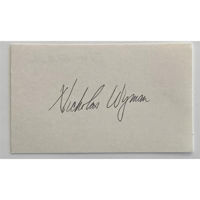 Nick Wyman original signature 