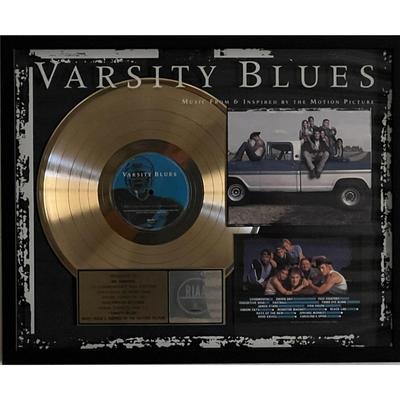Varsity Blues RIAA award custom framed